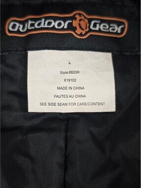 Outdoor Gear Black Waterproof Snow Pants Size L